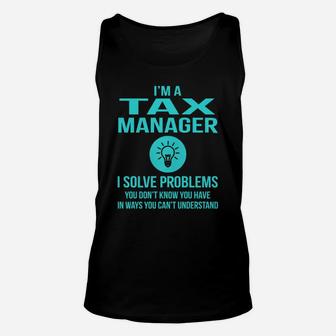 Tax Manager Unisex Tank Top - Seseable