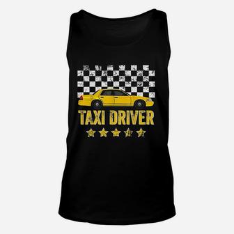 Taxi Cab Driver Vintage Checker Gift Unisex Tank Top - Seseable