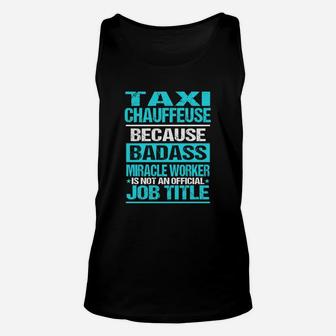 Taxi Chauffeuse Unisex Tank Top - Seseable