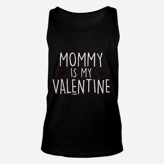 Tcombo Mommy Is My Valentine Dog Unisex Tank Top - Seseable