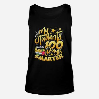 Teacher 100th Day Of School 100 Days Smarter Unisex Tank Top - Seseable