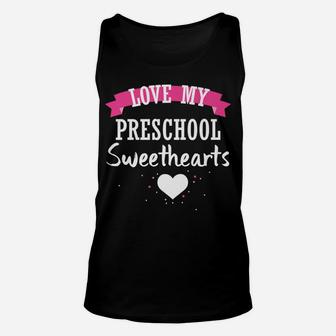 Teacher Valentine Day Love Preschool Grade Sweethearts Unisex Tank Top - Seseable