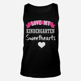 Teacher Valentine Love Kindergarten Grade Sweethearts Unisex Tank Top - Seseable