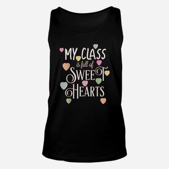 Teachers Valentines Day Class Full Of Sweethearts Unisex Tank Top - Seseable