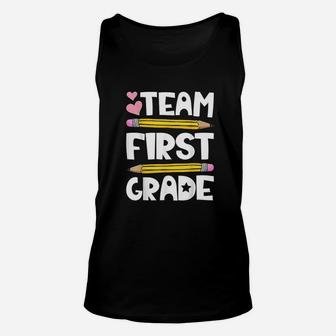 Team First Grade Funny 1st Back To School Teacher Student Unisex Tank Top - Seseable