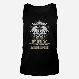 Team Foy Lifetime Member Legend -foy T Shirt Foy Hoodie Foy Family Foy Tee Foy Name Foy Lifestyle Foy Shirt Foy Names Unisex Tank Top - Seseable