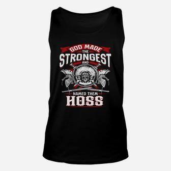 Team Hoss Lifetime Member Legend -hoss T Shirt Hoss Hoodie Hoss Family Hoss Tee Hoss Name Hoss Lifestyle Hoss Shirt Hoss Names Unisex Tank Top - Seseable