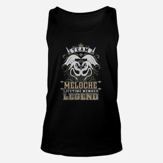 Team Meloche Lifetime Member Legend -meloche T Shirt Meloche Hoodie Meloche Family Meloche Tee Meloche Name Meloche Lifestyle Meloche Shirt Meloche Names Unisex Tank Top - Seseable