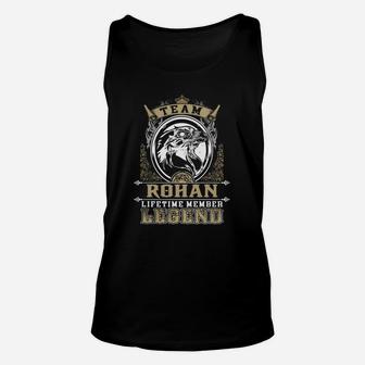 Team Rohan Lifetime Member Legend -rohan T Shirt Rohan Hoodie Rohan Family Rohan Tee Rohan Name Rohan Lifestyle Rohan Shirt Rohan Names Unisex Tank Top - Seseable