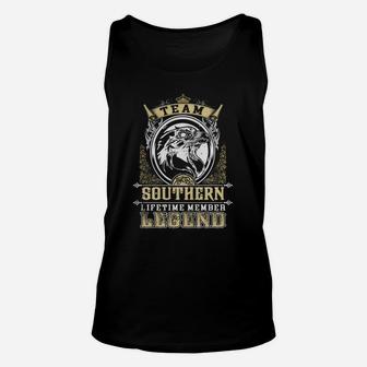 Team Southern Lifetime Member Legend Southern T Shirt Southern Hoodie Southern Family Southern Tee Southern Name Southern Lifestyle Southern Shirt Southern Names Unisex Tank Top - Seseable