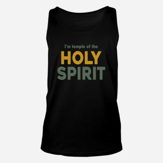 Temple Of The Holy Spirit Tshirt Popular Christian Quote Lightweight Classic Fit Doubleneedle Sleeve And Bottom Hem Unisex Tank Top - Seseable
