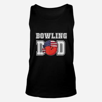 Ten Pin Bowlers Team Player Fathers Gifts For Bowling Dad Unisex Tank Top - Seseable