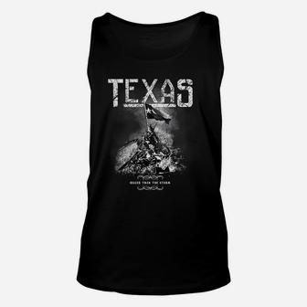 Texas Bigger Than The Storm Shirt Unisex Tank Top - Seseable