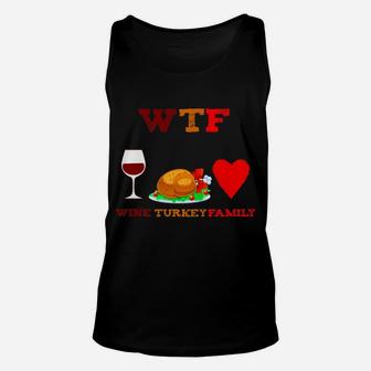 Thanksgiving Dinner Wine Turkey Family Unisex Tank Top - Seseable