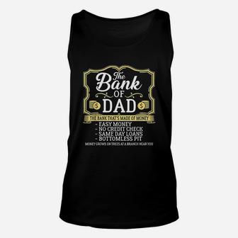 The Bank Of Dad Money Grows On Fathers Day Unisex Tank Top - Seseable