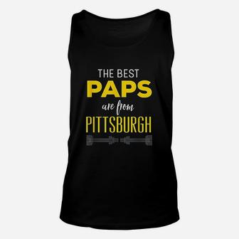 The Best Paps Are From Pittsburgh Grandfather Unisex Tank Top - Seseable