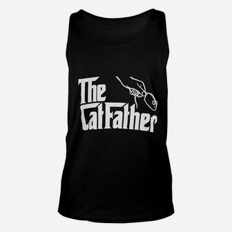 The Catfather Funny Cute Cat Father Dad Owner Pet Kitty Kitten Fun Humor Unisex Tank Top - Seseable
