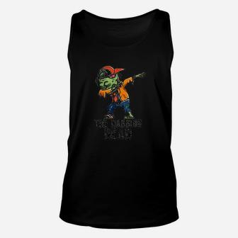The Dabbing Dead Zombie Funny Halloween Unisex Tank Top - Seseable