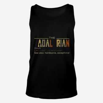 The Dadalorian Definition Like A Dad Just Way Cooler Funny Vintage Fatherday Unisex Tank Top - Seseable