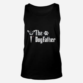 The Dogfather Chihuahua Dog Dad Fathers Day Gift Unisex Tank Top - Seseable