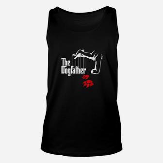 The Dogfather Funny Cool Fathers Day Unisex Tank Top - Seseable