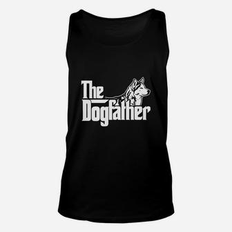 The Dogfather Husky, dad birthday gifts Unisex Tank Top - Seseable
