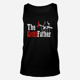 The Grill Father Shirt Funny Gift Labor Day Unisex Tank Top - Seseable