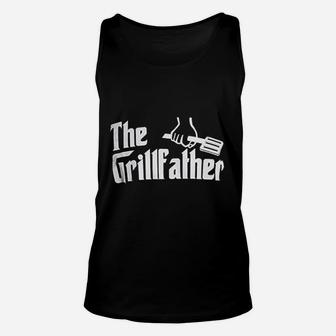 The Grillfather Funny Dad Grandpa Grilling Bbq Meat Humor Unisex Tank Top - Seseable