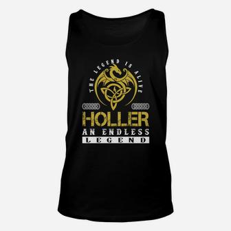 The Legend Is Alive Holler An Endless Legend Name Shirts Unisex Tank Top - Seseable