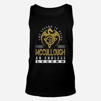 The Legend Is Alive Mccullough An Endless Legend Name Shirts Unisex Tank Top - Seseable