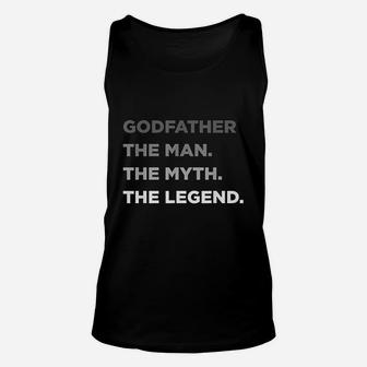 The Man The Myth Godfather Gifts From Unisex Tank Top - Seseable