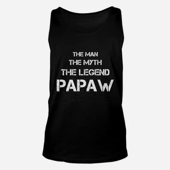 The Man The Myth The Legend Papaw Unisex Tank Top - Seseable