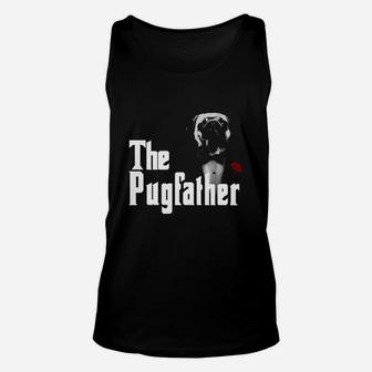 The Pugfather Godfather Style Shirt Unisex Tank Top - Seseable