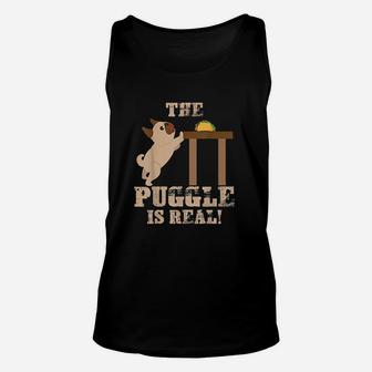 The Puggle Is Real Cool Mops Want Tacos Unisex Tank Top - Seseable