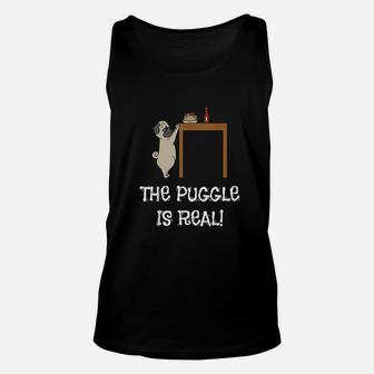 The Puggle Is Reals Unisex Tank Top - Seseable