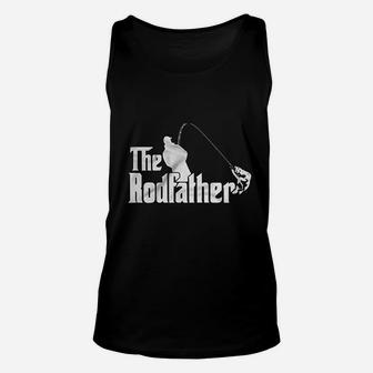 The Rodfather Godfather Parody Funny Retirement Fishing Humor Funny Fisherman Unisex Tank Top - Seseable