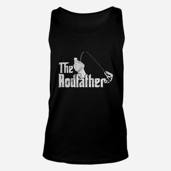 The Rodfather Godfather Parody Funny Retirement Fishing Humor Unisex Tank Top - Seseable