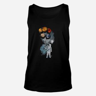 The Spacemans Trip Astronaut Space Planets Unisex Tank Top - Seseable