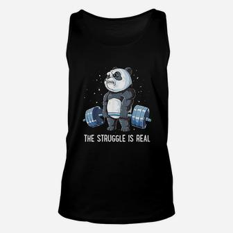 The Struggle Is Real Weightlifting Fitness Unisex Tank Top - Seseable