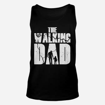 The Walking Dad Unisex TankTop für Herren, Schwarz mit Silhouette Design - Seseable