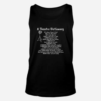 Theatre Dictionary Unisex Tank Top - Seseable