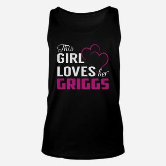 This Girl Loves Her Griggs Name Shirts Unisex Tank Top - Seseable