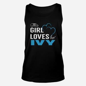 This Girl Loves Her Ivy Name Shirts Unisex Tank Top - Seseable