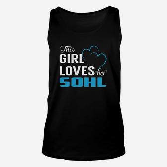 This Girl Loves Her Sohl Name Shirts Unisex Tank Top - Seseable