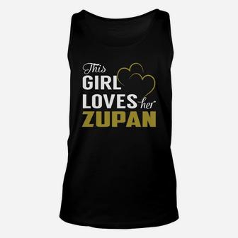 This Girl Loves Her Zupan Name Shirts Unisex Tank Top - Seseable