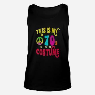 This Is My 70s Costume Groovy Peace Halloween Unisex Tank Top - Seseable