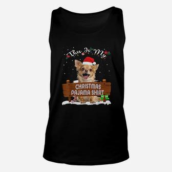 This Is My Christmas Pajama Chihuahua Dog Mom Dad Unisex Tank Top - Seseable