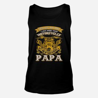 This Papa Loves Motorcycles, best christmas gifts for dad Unisex Tank Top - Seseable