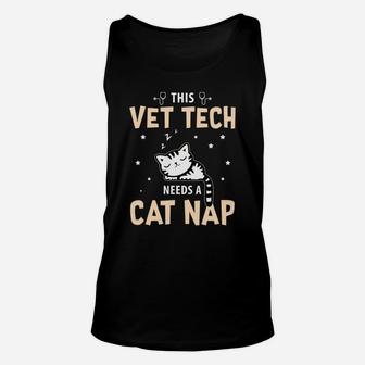 This Vet Tech Needs Cat Nap Veterinary Technician Unisex Tank Top | Seseable CA