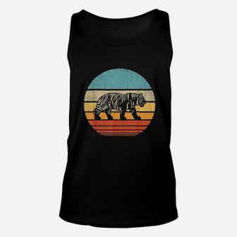 Tiger Vintage 60s 70s Retro Gifts Animal Lover Unisex Tank Top - Seseable